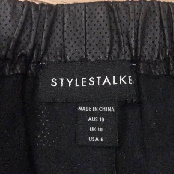 Faux Leather Mesh Short - Picture 3 of 3